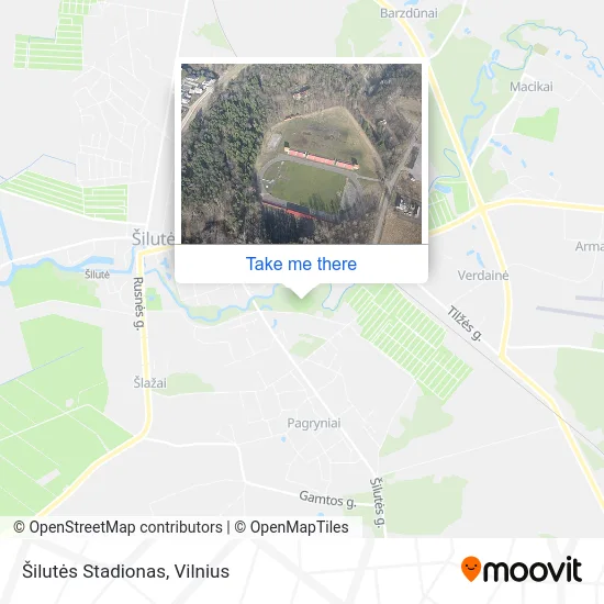 Карта Šilutės Stadionas