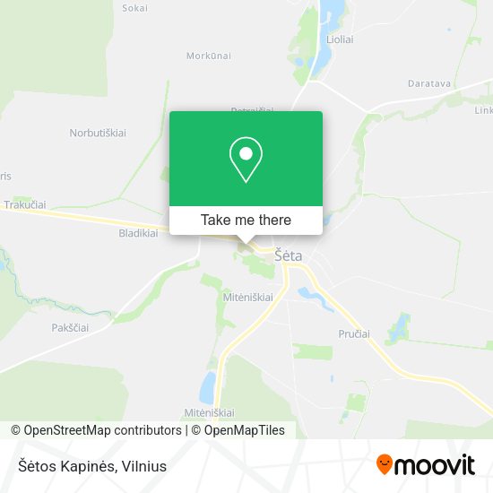 Карта Šėtos Kapinės