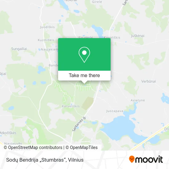 Карта Sodų Bendrija „Stumbras“