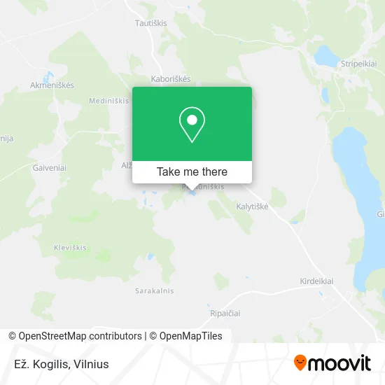 Карта Ež. Kogilis