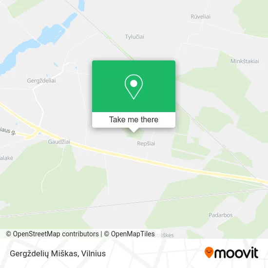 Карта Gergždelių Miškas