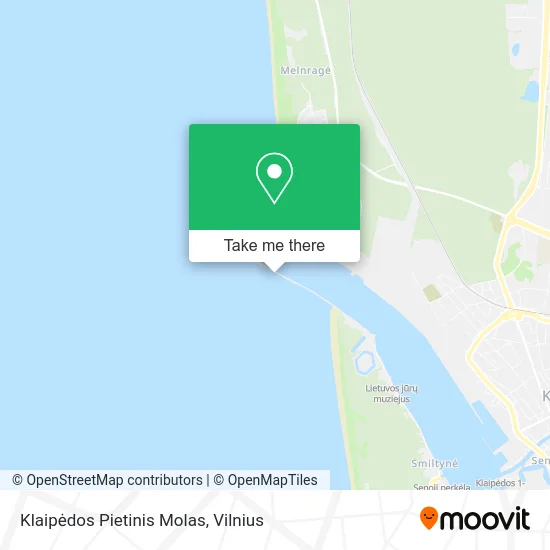 Карта Klaipėdos Pietinis Molas