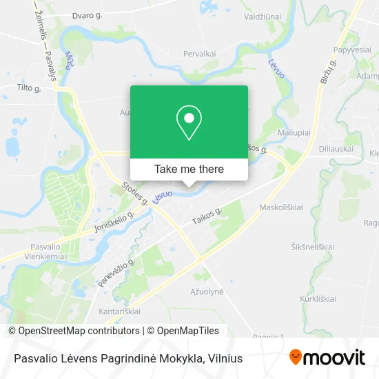 Карта Pasvalio Lėvens Pagrindinė Mokykla