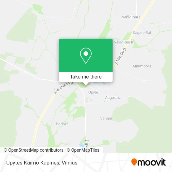 Карта Upytės Kaimo Kapinės