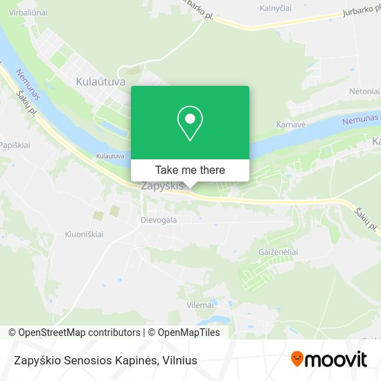 Карта Zapyškio Senosios Kapinės