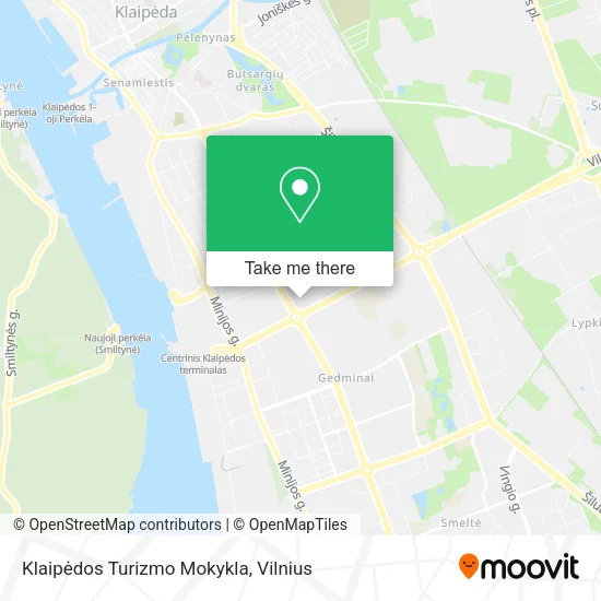 Карта Klaipėdos Turizmo Mokykla