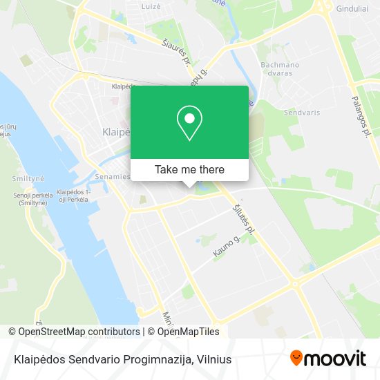 Карта Klaipėdos Sendvario Progimnazija