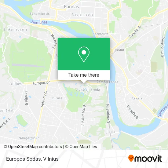 Карта Europos Sodas