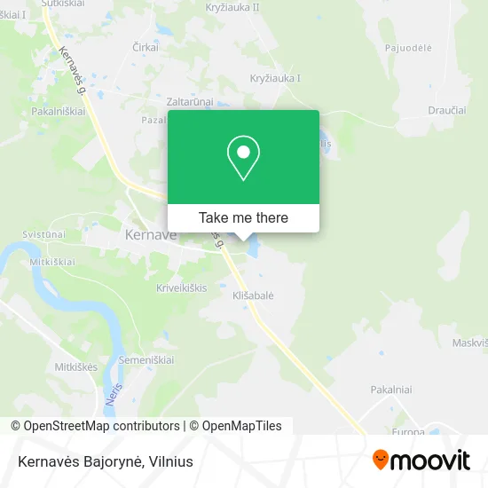 Карта Kernavės Bajorynė