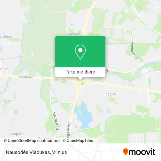 Карта Nausodės Viadukas