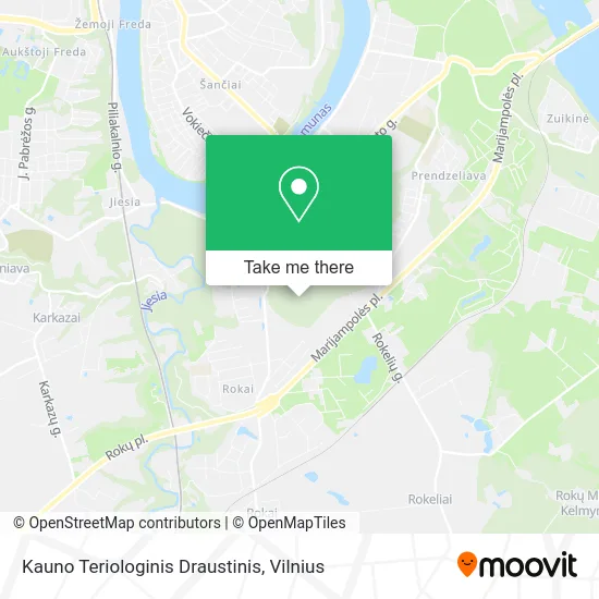 Карта Kauno Teriologinis Draustinis