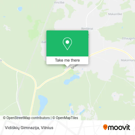 Vidiškių Gimnazija map