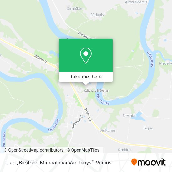 Карта Uab „Birštono Mineraliniai Vandenys“