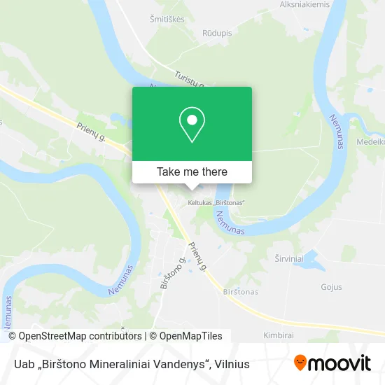Карта Uab „Birštono Mineraliniai Vandenys“