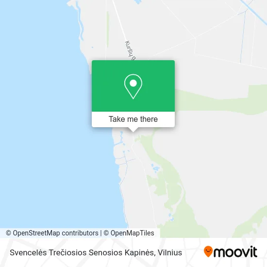 Карта Svencelės Trečiosios Senosios Kapinės