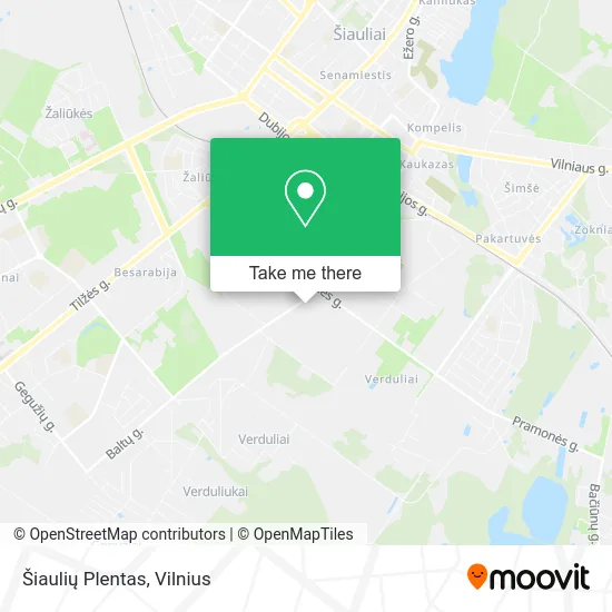 Карта Šiaulių Plentas