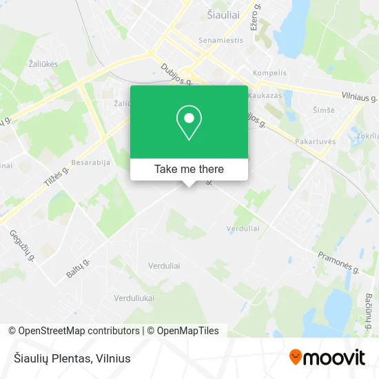 Карта Šiaulių Plentas