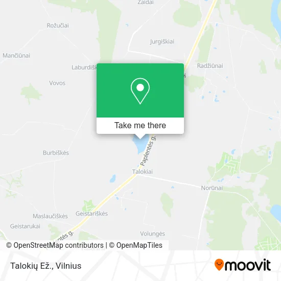 Карта Talokių Ež.