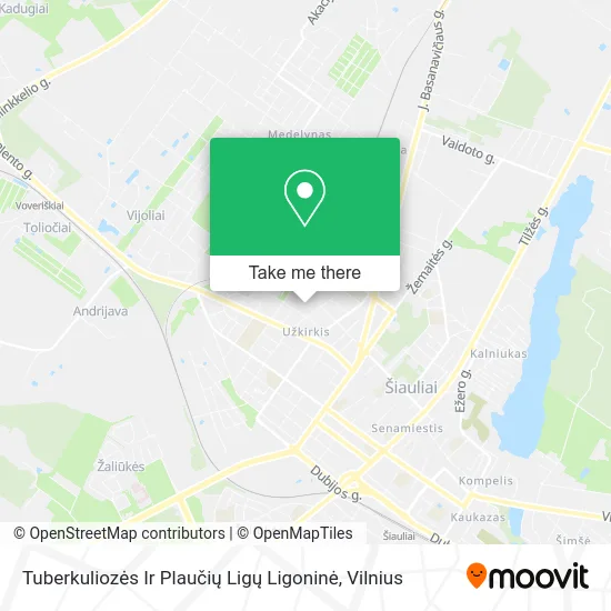 Карта Tuberkuliozės Ir Plaučių Ligų Ligoninė