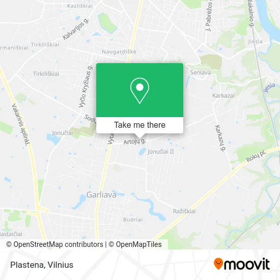 Карта Plastena