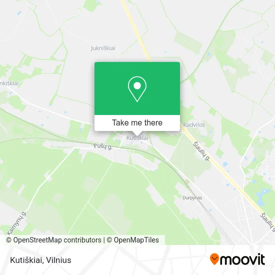 Карта Kutiškiai