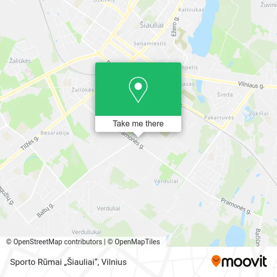 Карта Sporto Rūmai „Šiauliai“