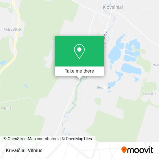 Карта Krivaičiai