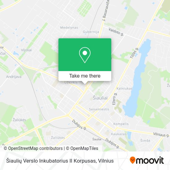 Карта Šiaulių Verslo Inkubatorius II Korpusas
