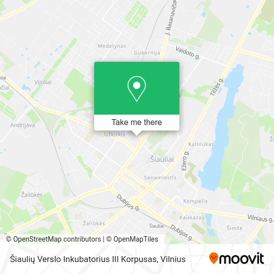 Карта Šiaulių Verslo Inkubatorius III Korpusas