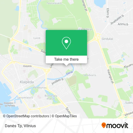 Карта Danės Tp