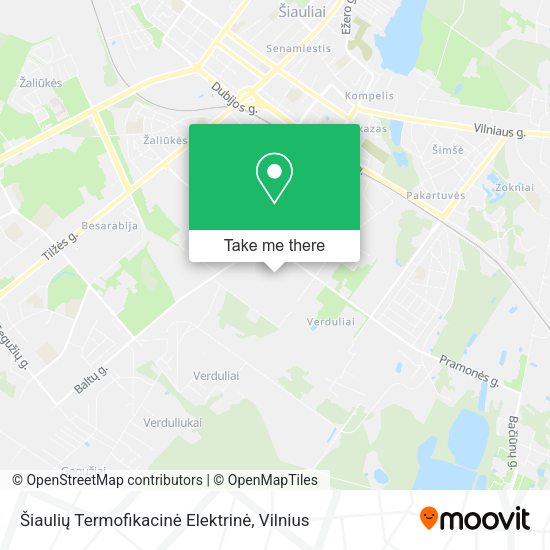 Карта Šiaulių Termofikacinė Elektrinė