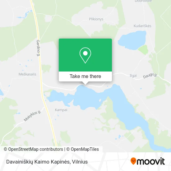 Карта Davainiškių Kaimo Kapinės