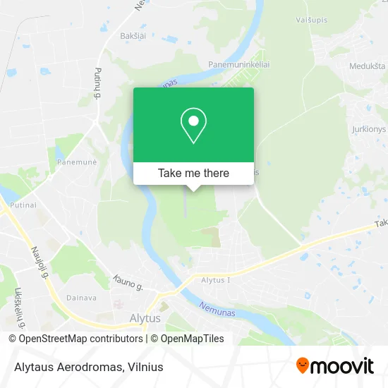Карта Alytaus Aerodromas
