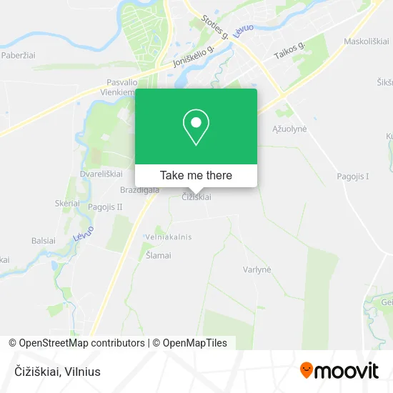 Карта Čižiškiai