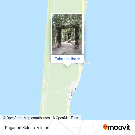 Карта Raganos Kalnas