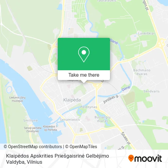 Карта Klaipėdos Apskrities Priešgaisrinė Gelbėjimo Valdyba