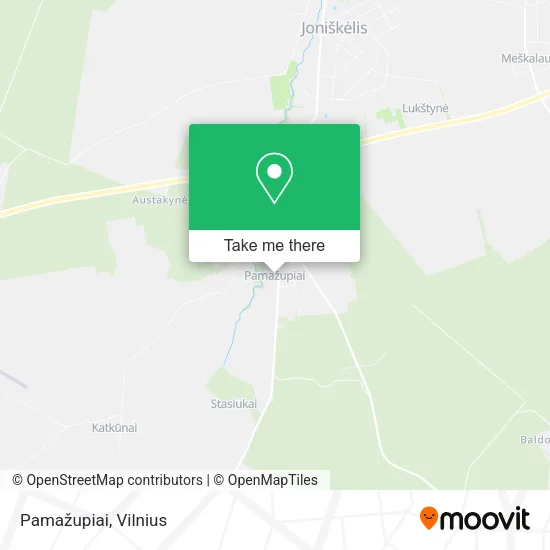 Карта Pamažupiai