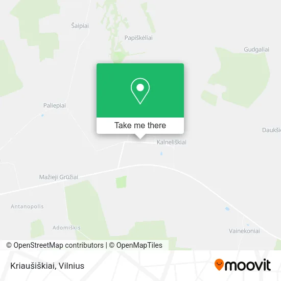 Карта Kriaušiškiai