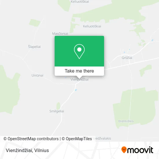 Карта Vienžindžiai