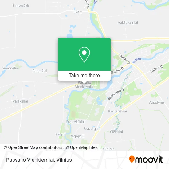 Карта Pasvalio Vienkiemiai