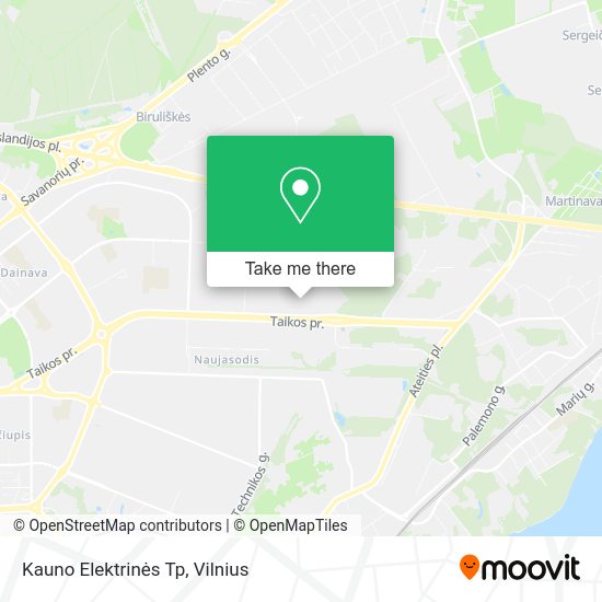 Карта Kauno Elektrinės Tp