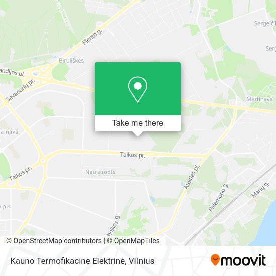 Карта Kauno Termofikacinė Elektrinė