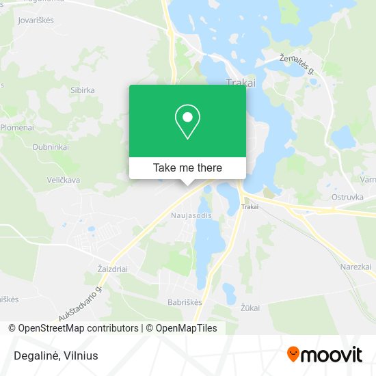 Карта Degalinė