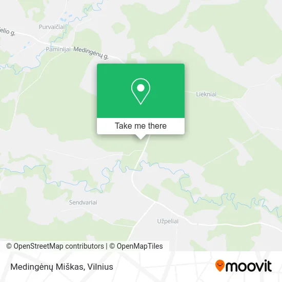 Карта Medingėnų Miškas