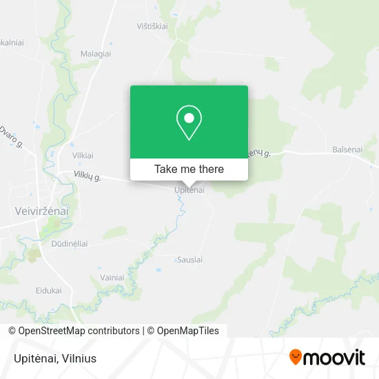 Карта Upitėnai