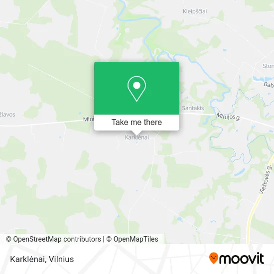 Карта Karklėnai