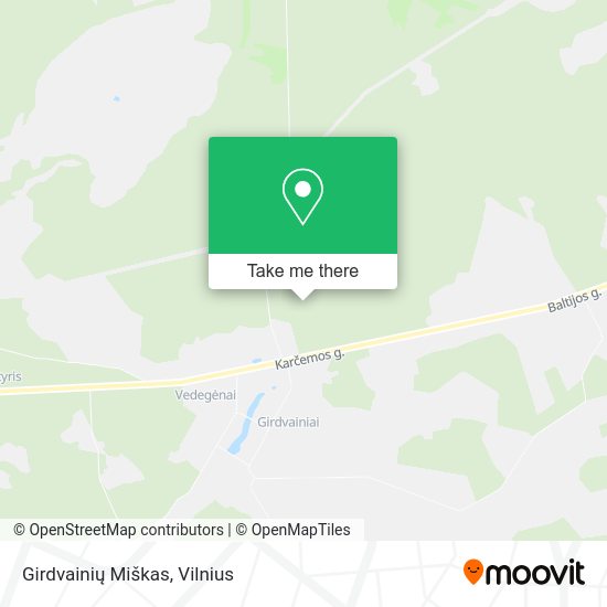 Карта Girdvainių Miškas