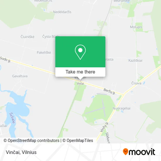 Карта Vinčai