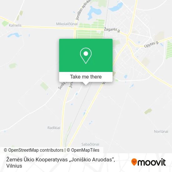 Карта Žemės Ūkio Kooperatyvas „Joniškio Aruodas“