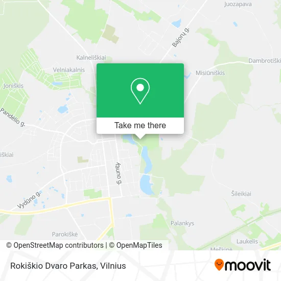 Карта Rokiškio Dvaro Parkas